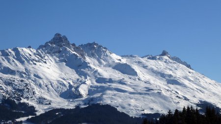 Croix des Verdons, Saulire et Aiguille du Fruit