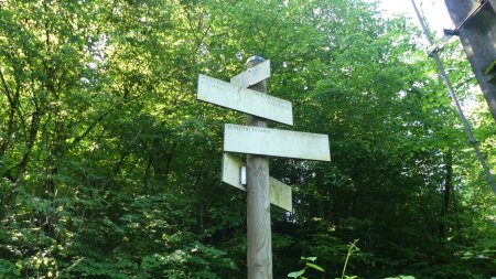 Panneau, direction trou de l’Abîme