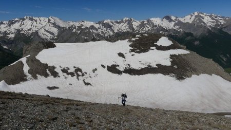 Montée ver la crête ouest du Bec du Lièvre