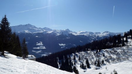 Chambrier, vue vers Bellecôte, Grande Casse, Grand Bec...