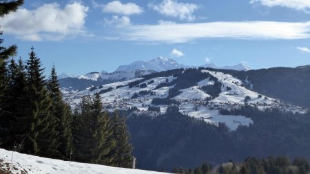 Départ du Pontet, vue Mont Blanc