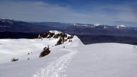 En montant vers la crête des Plagnes, vue arrière