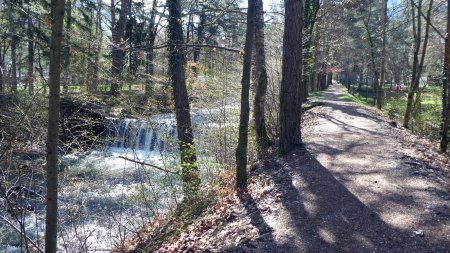 Retour vers la piscine du Morel