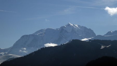 Et de suite une vue Mont Blanc