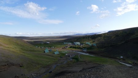 Vue arrière sur le ’Kerlingarfjöll Mountain Resort’.