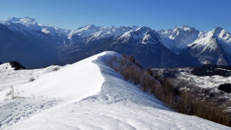 Montée vers la Grolle et la Buffaz, vue arrière