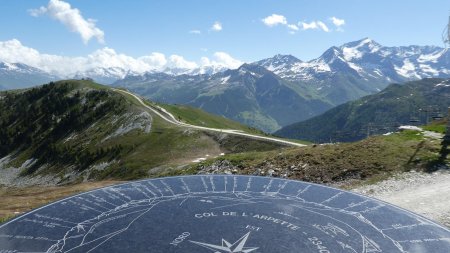 Table d’orientation au col de l’Arpette