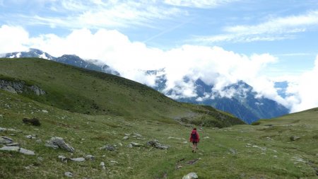 Descente vers la piste d’alpage