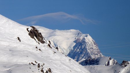 Derrière les câbles, Mont Blanc