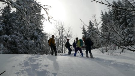 Il y a quand même une belle épaisseur de neige fraîche.