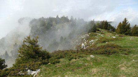 Regard arrière pour observer la progression des brumes.