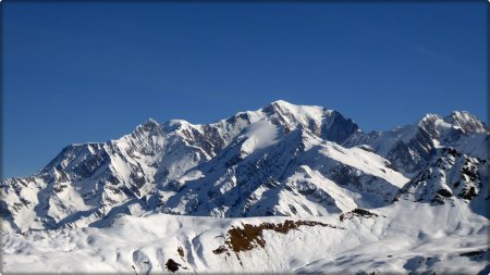 Aiguilles du Goûter et de Bionnassay, Dôme du Goûter, Mont Blanc, Aiguilles de Tré la Tête