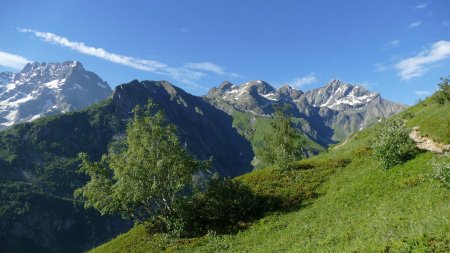 On était face au sud avec cette vue là.