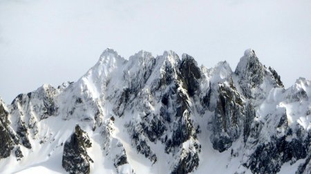 Zoom sur les aiguilles de la Lauzière