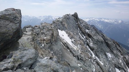 Sur l’arête de la Pointe de l’Echelle