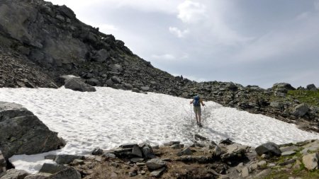 Névé au col du Cheval Noir