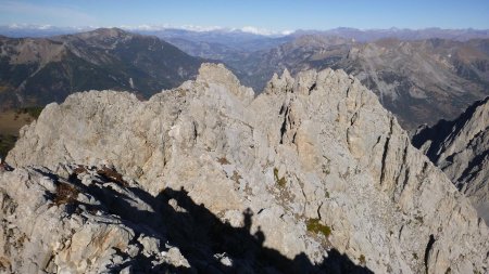 L’arête déchiquetée du sommet