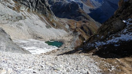 Lac et reste du glacier de Creux Noir