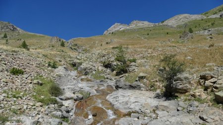 Le ruisseau propice au bain de pieds.