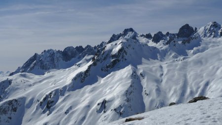 Les adeptes de la randonnée à ski s’en sont donné à coeur joie sur ces pentes.