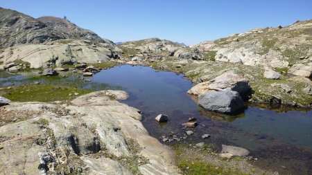 Arrivée sur le plateau des lacs de la Fare