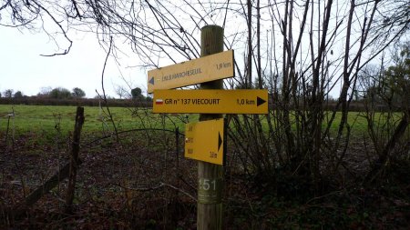 panneau, suivre la direction de Viécourt