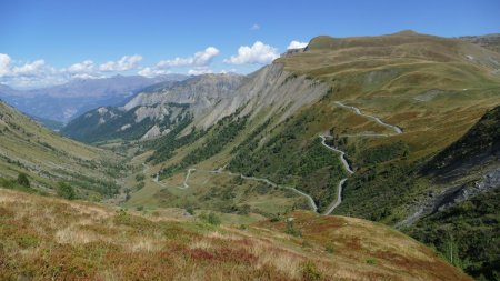 Le ’serpent’ de la route du Col du Glandon.