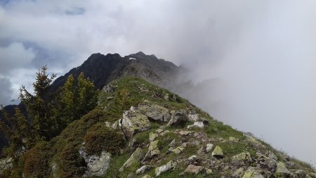 Le sommet du Rissiou droit devant au centre de la photo