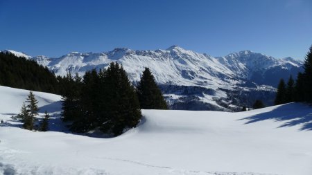 De beaux espaces enneigés quasi immaculés.