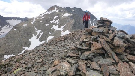 Arrivée au sommet du dôme de la Cochette