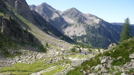 Lac des Sagnes dans le rétro