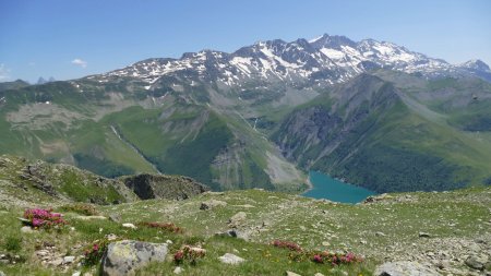 Vue sur la brèche et sa courte remontée.