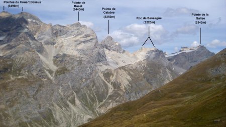 Vue de la route du col de l’Iseran