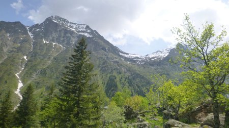 Aiguille de Vénosc et col du Vallon sur notre gauche.