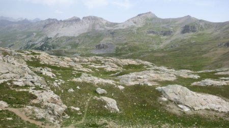 Vers la route du col de la Bonnette