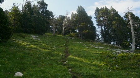 Trace au-dessus de la Rampe de l’Écureuil.