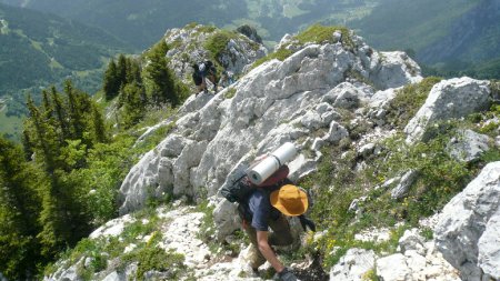 Sur l’Arête Sud.  