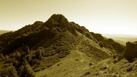 Rocher d’Abraham à contre-jour.