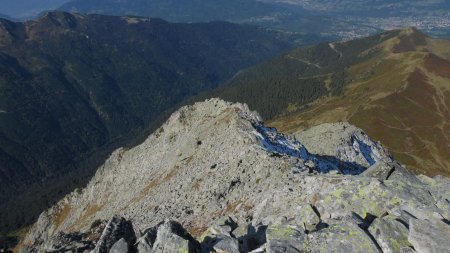 Vue plongeante sur la face nord