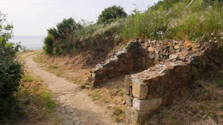Ruine (ancien corps de garde ?) au niveau de la pointe des Palus.