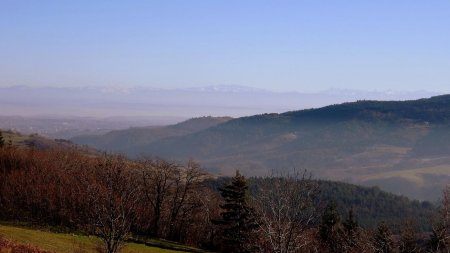 Vallée de la Cance, plateau d’Annonay et Alpes.