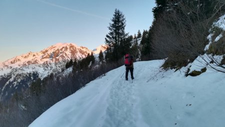 La route 4*4 sous le refuge du pré du molard