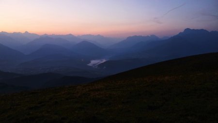 Les Ecrins et le Dévoluy vus du Sénépy