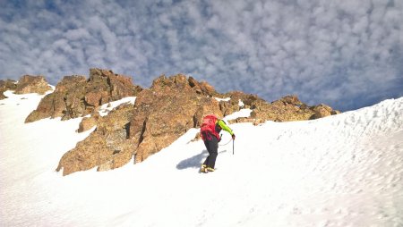 Raphaël se dirige vers l’arête sud