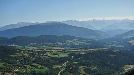 La Matheysine et les Ecrins vus du Rocher de l’Aigaillette