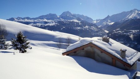 Les Ravines , vue Mont Pourri