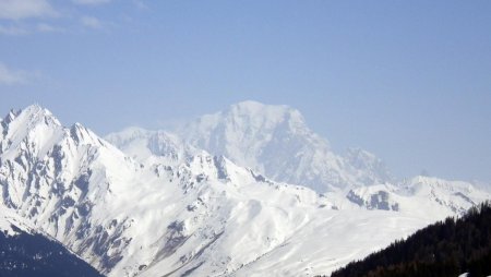 Retour, le Mont Blanc 
