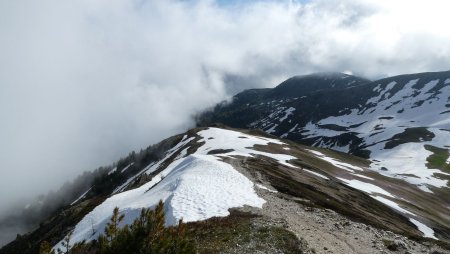 Descente vers le col