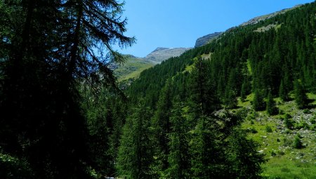 Retour au parking et regard sur la Pointe de l’Aiglière.