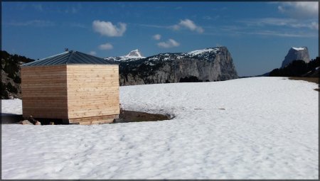 Vue du refuge.